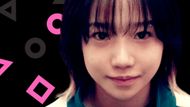 Player 222, Kim Jun-hee, in Squid Game | Image via: Netflix/Canva | Collage by Beatrix Kondo of Soap Central